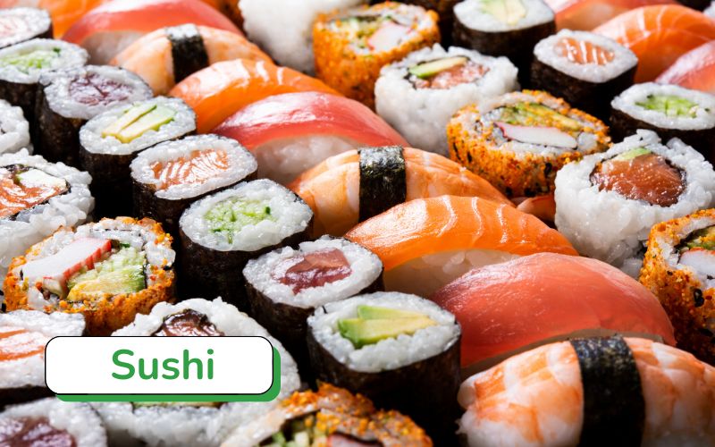 Sushi - Món ăn Nhật Bản truyền thống, tinh tế, nổi tiếng với cơm trộn giấm kết hợp hải sản tươi sống