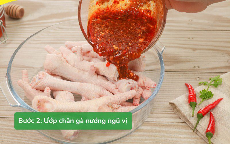 Công thức ướp chân gà nướng ngũ vị