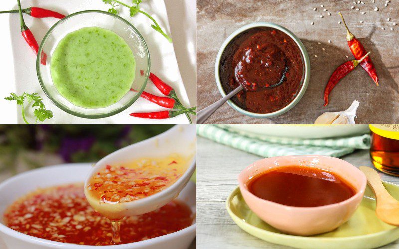 Nước chấm kết hợp với món chân gà nướng