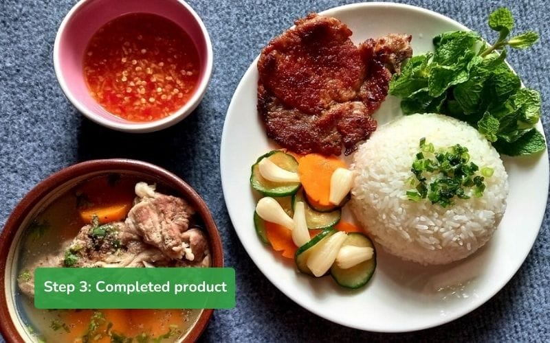 Standard broken rice fish sauce has an appealing color and characteristic aroma