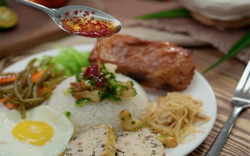 Fish sauce mixed with thick, rich tapioca starch