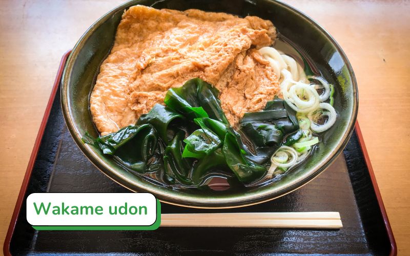 Wakame Udon: Mì udon thanh đạm cùng rong biển wakame