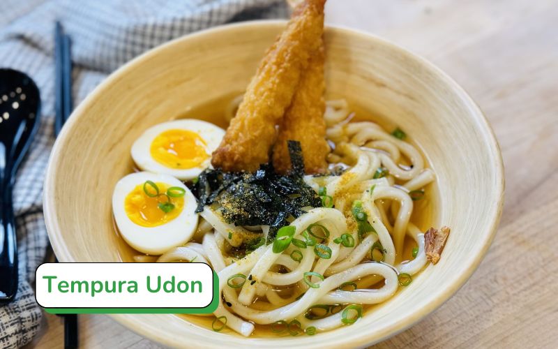Tempura Udon - Mì udon dai mềm kết hợp cùng tempura giòn rụm, hấp dẫn