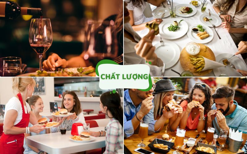 Nhà hàng được phân loại dựa trên chất lượng không gian và dịch vụ
