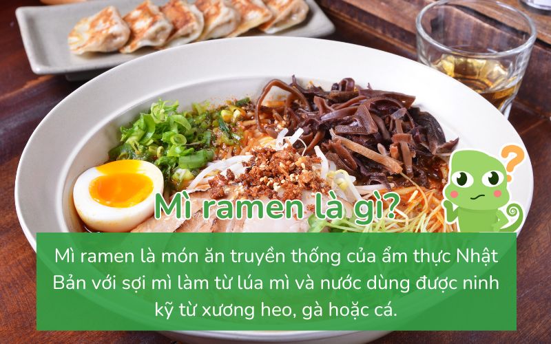 Mì ramen, tinh hoa ẩm thực Nhật Bản, với sợi mì dai ngon và nước dùng đậm đà