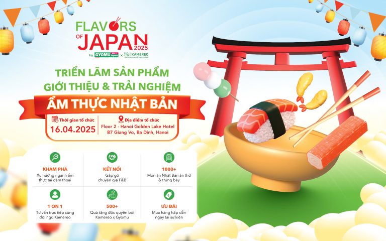 Sự kiện Triển lãm sản phẩm Giới thiệu & Trải nghiệm Ẩm thực Nhật Bản kết nối doanh nghiệp F&B tại Hà Nội