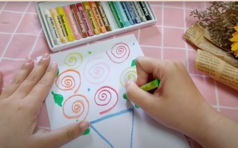 Adding decoration with colorful dots