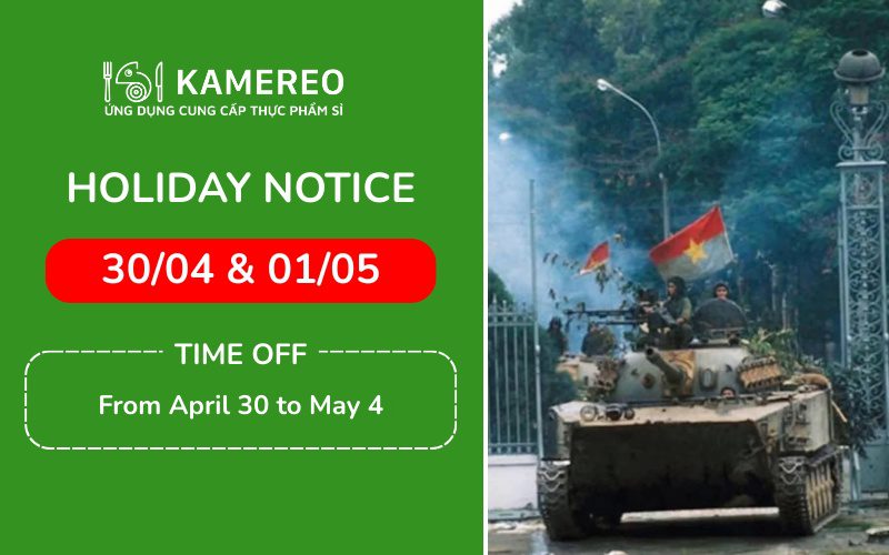 Latest announcement on the April 30 - May 1 holiday schedule