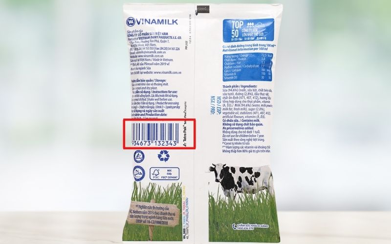 The milk barcode can help you assess product authenticity