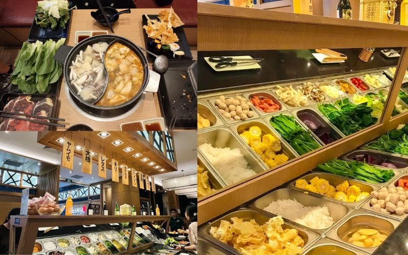 Shabu Ya Van Hanh Mall: Lẩu Nhật Bản với thịt bò thượng hạng và quầy salad tự chọn