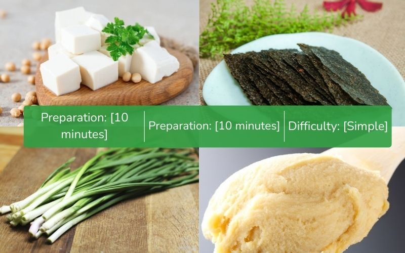 Quickly prepare miso soup with readily available ingredients