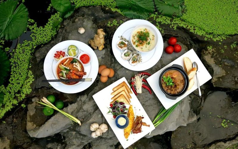 Menu kết hợp hài hòa giữa ẩm thực truyền thống Việt Nam và tinh hoa quốc tế