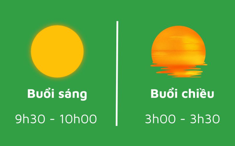 Tiệc Tea Break thường được tổ chức vào giữa buổi
