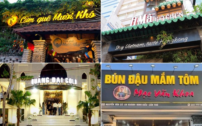 Tên nhà hàng theo tên chủ thường có tính độc bản cao