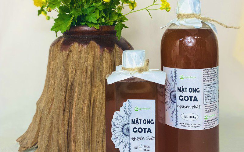 Mật ong của GotaFarm nổi bật với độ tinh khiết cao, hương vị thơm ngon tự nhiên