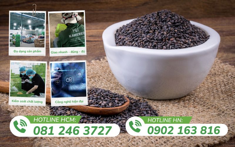 Kamereo là đơn vị cung cấp mè đen chất lượng và uy tín hàng đầu trên thị trường