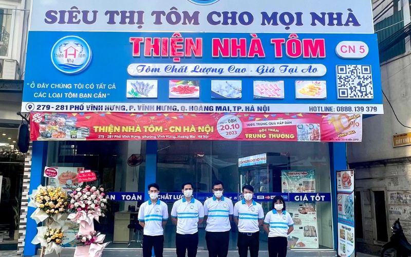 Thiện Nhà Tôm nổi bật với chất lượng tôm sú tươi và đông lạnh