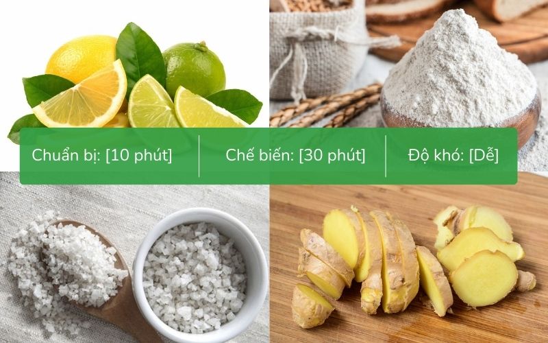 Luộc lòng se điếu ngon tại nhà với chanh, bột mì, muối hạt và gừng
