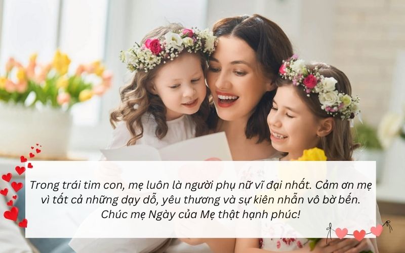 Những lời chúc tốt đẹp và ý nghĩa là cách phổ biến để bày tỏ sự trân trọng với mẹ