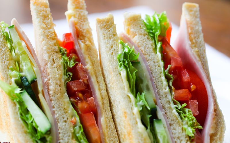 Bread or sandwich is a convenient no-cook meal