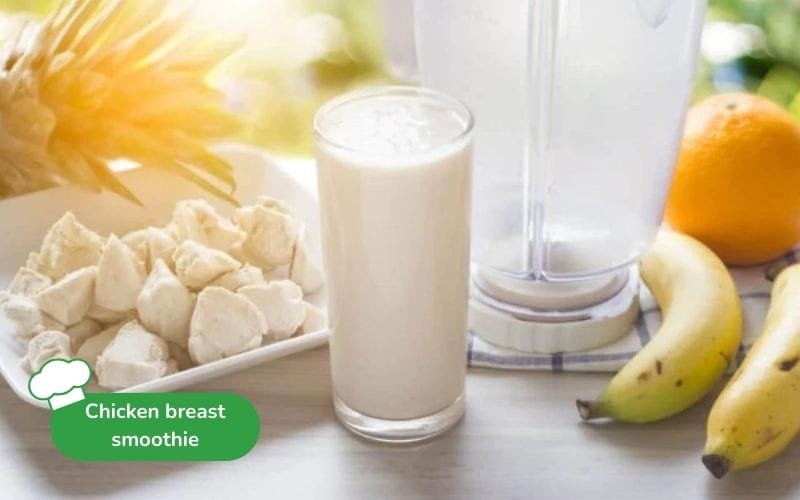 Chicken breast smoothie: a unique, protein-rich, healthy drink