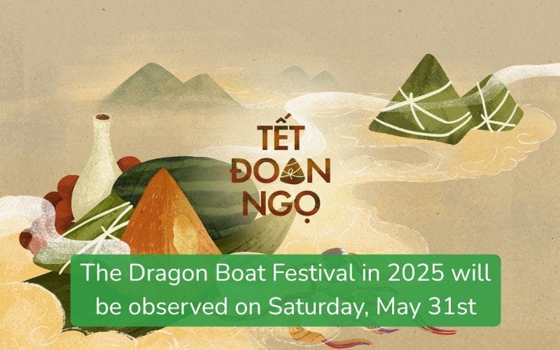 The Doan Ngo Festival is an East Asian cultural custom that takes place on the 5th day of the 5th lunar month.