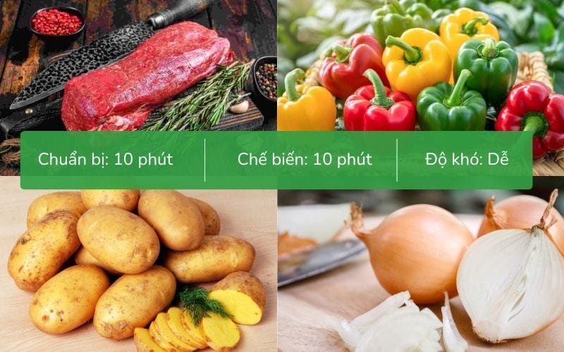 Nguyên liệu tươi ngon là yếu tố quan trọng để món bò lúc lắc tròn vị