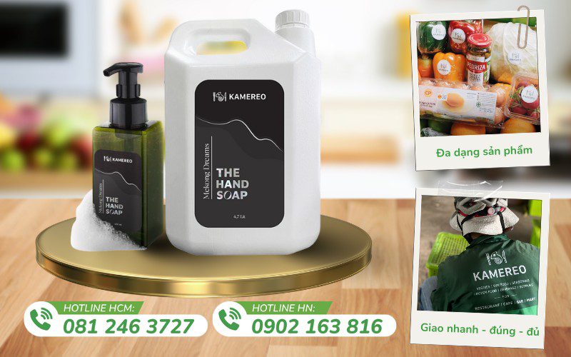 Kamereo là đơn vị cung cấp nước rửa tay uy tín cho nhà hàng, quán ăn