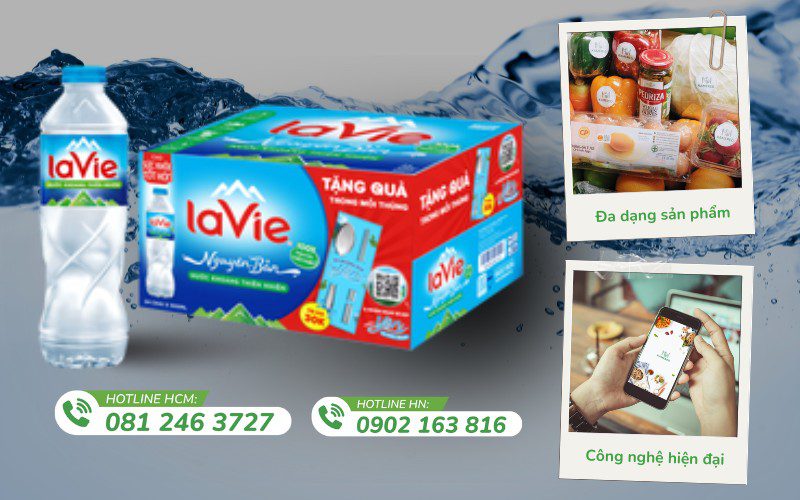 Kamereo chuyên cung cấp nước khoáng LaVie chính hãng, chất lượng