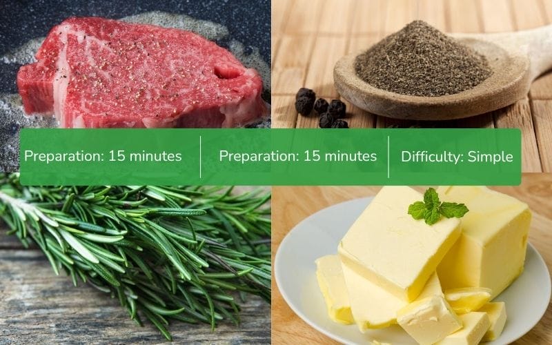 Fresh ingredients are key to a perfect beef steak