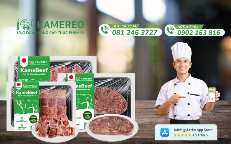 KameBeef beef tenderloin is characterized by even marbling and natural sweetness