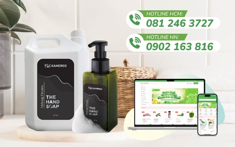 Mua nước rửa tay tạo bọt Kamereo giá tốt