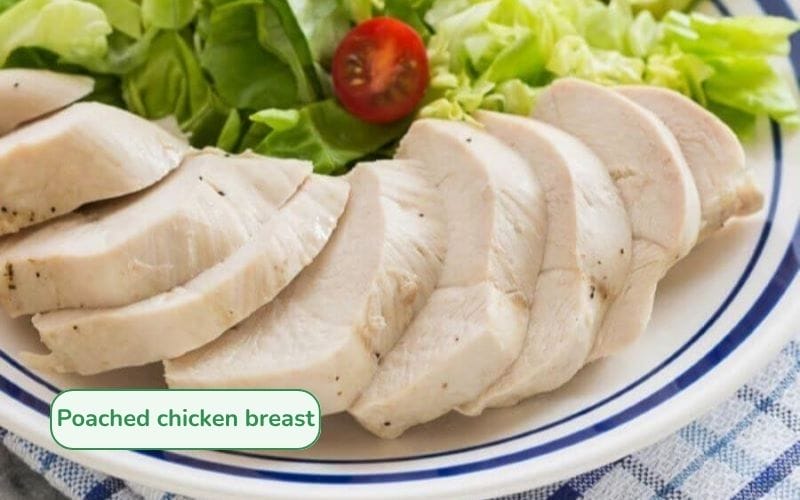 Delicious, tender boiled chicken breast with a simple preparation method