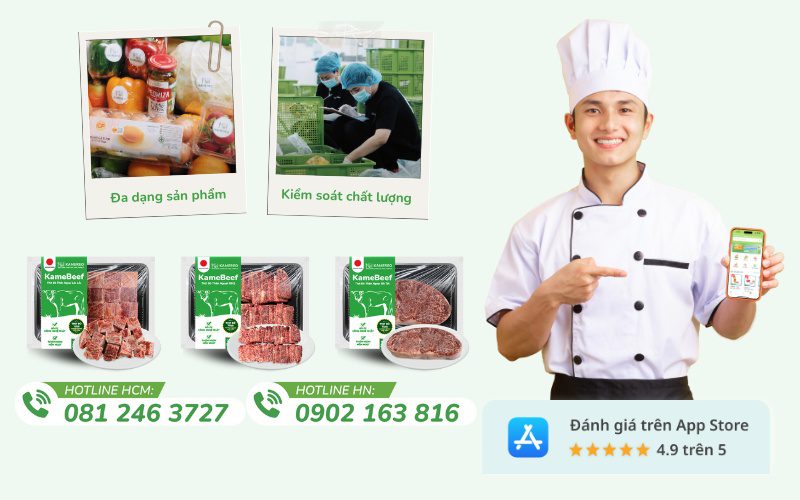 Kamereo cung cấp 3 loại sản phẩm chính cho các doanh nghiệp F&B