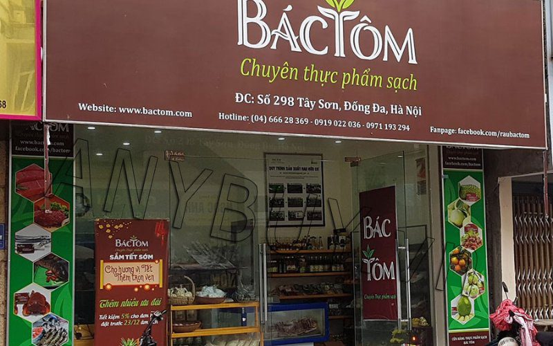 Bác Tôm sở hữu hệ thống cửa hàng lớn, phủ rộng tại Hà Nội