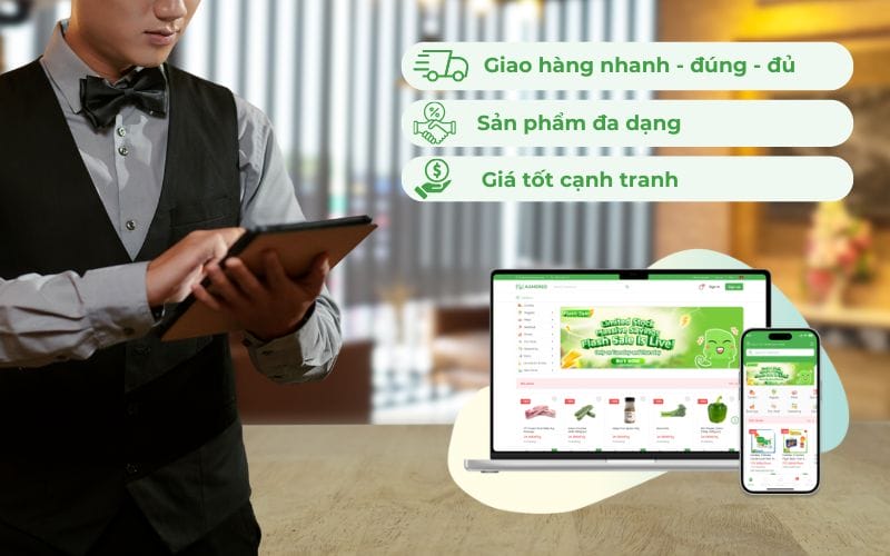 Tối ưu hóa quy trình thu mua cho nhà hàng Âu khi lựa chọn Kamereo làm đối tác cung ứng