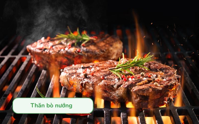 Thăn bò nướng đậm đà, thơm lừng với lớp vỏ cháy cạnh hấp dẫn