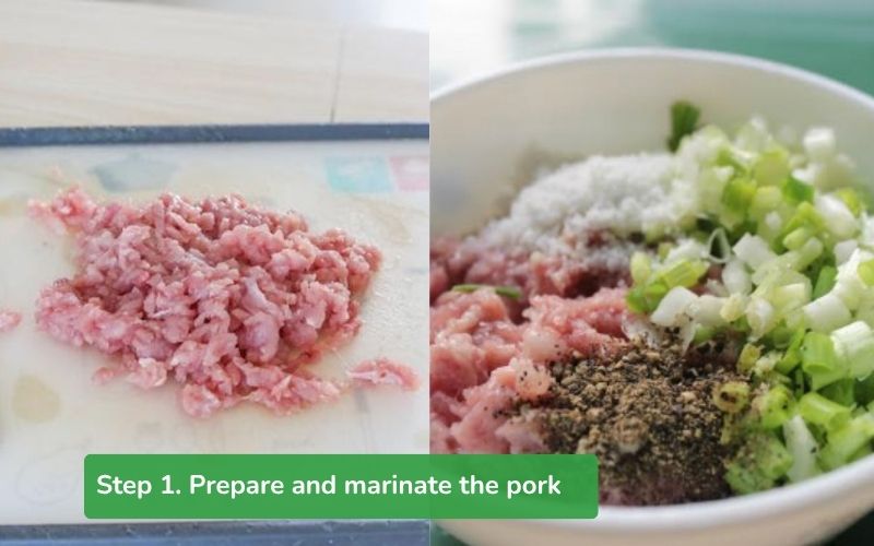 Properly prepare and marinate pork for a richer dish