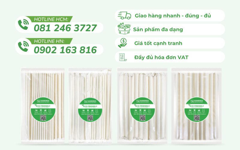 Kamereo là đơn vị chuyên cung cấp ống hút chất lượng