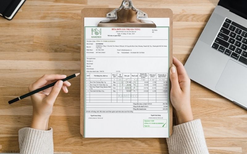 Nhận hóa đơn VAT ngay sau thanh toán, đảm bảo minh bạch và hỗ trợ kê khai chính xác cho doanh nghiệp F&B