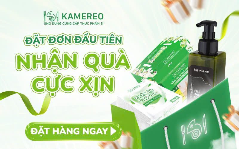Ưu đãi dành riêng cho khách hàng mới: Đặt đơn đầu tiên, nhận quà hấp dẫn từ Kamereo