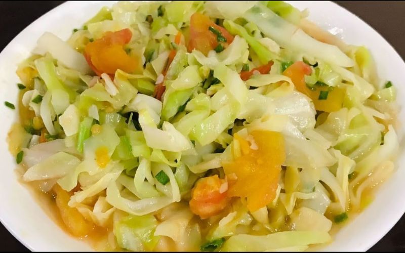 Bắp cải xào chua ngọt thanh đạm với hương vị hài hòa, hấp dẫn