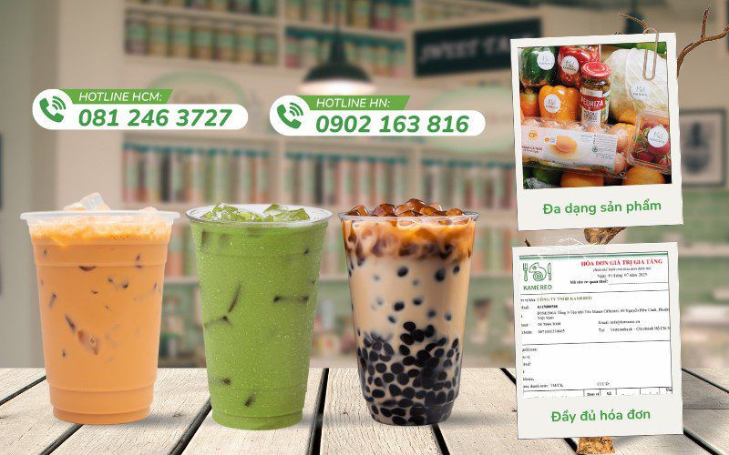 Kamereo là đối tác cung cấp nguyên liệu pha chế giá sỉ tại TPHCM