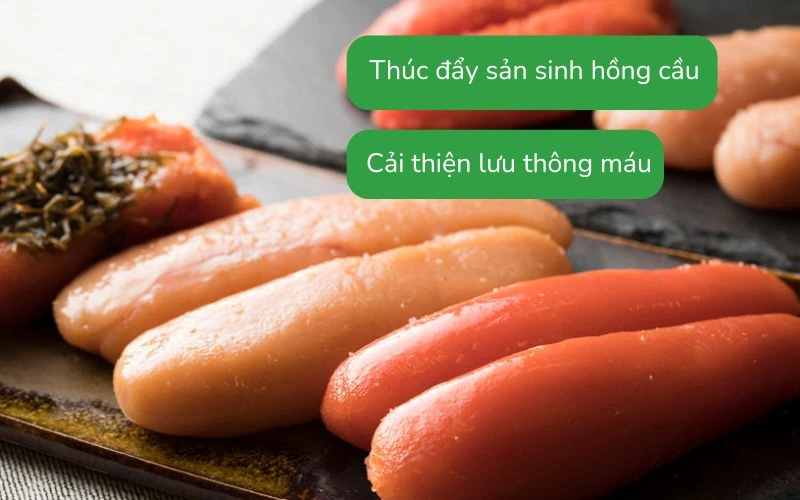 Trứng cá tuyết giúp thúc đẩy tạo hồng cầu, hỗ trợ điều trị thiếu máu