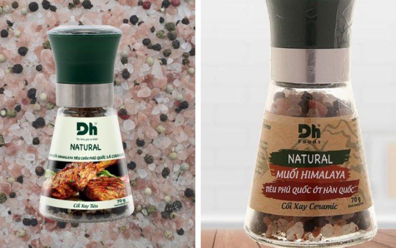 Dh pink salt is a special combination of pink salt and Phu Quoc pepper