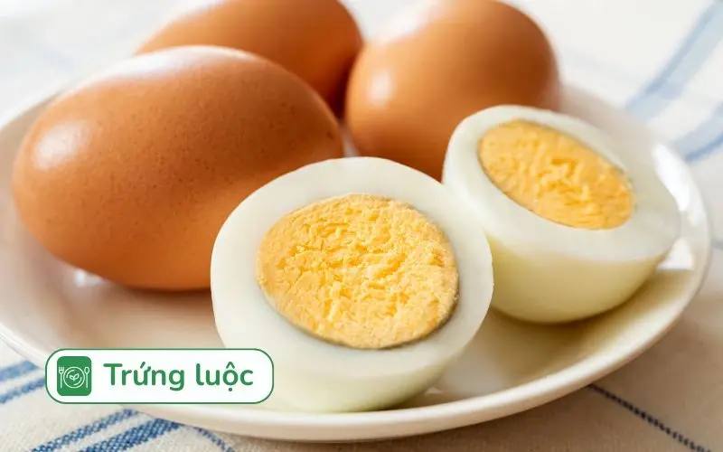 Trứng luộc đơn giản, giàu protein, tạo cảm giác no lâu, tốt cho người ăn kiêng