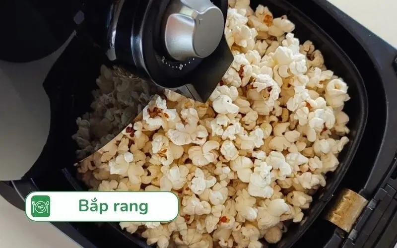 Bắp rang giàu chất xơ, ít calo nếu không thêm đường, muối, bơ