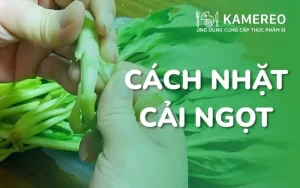 Cách nhặt rau cải ngọt đơn giản, đúng cách