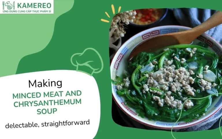 How to Cook a Delicious and Refreshing Chrysanthemum Greens and Minced Meat Soup