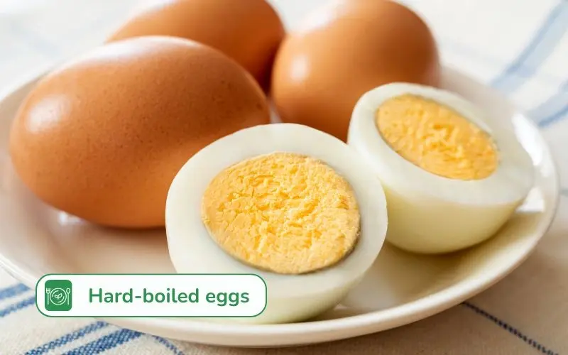 Hard-boiled eggs are simple, rich in protein, and keep you full, great for dieters